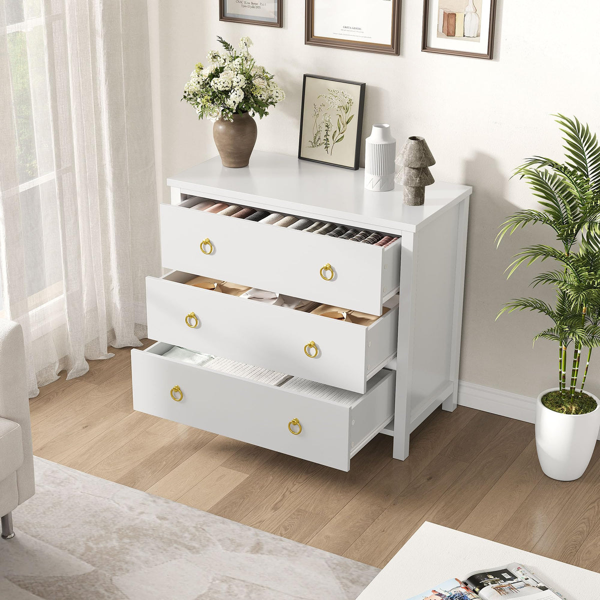 Garvee planche à découper en bois d'acacia 50 × 38 × 4 cm, avec rainure à jus, double face