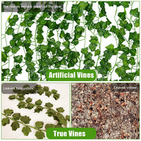 Guirlande de lierre artificiel Garvee, 16 pièces, 2,1 m, plantes vertes suspendues pour bureau, cuisine, mariage, jardin, décoration murale