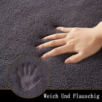 Tapis de bain GARVEE en microfibre de qualité hôtelière, antidérapant, gris foncé, 40 x 60 cm