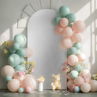 Garvee - Arche de mariage ronde de 2,2 m (7,2 pi) - Toile de fond extensible en spandex, pailletée, élastique et réutilisable - Idéale pour les fêtes, les cérémonies et les baby showers.