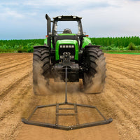 Garvee Herse niveleuse pour allée avec 2 barres réglables, drag harrow pour ATV/UTV, nivellement de terrain, jardin, champ et préparation de gazon