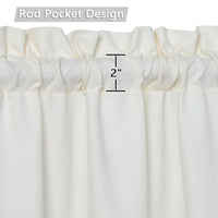 Rideaux de cuisine imperméables Garvee en PVC, 2 x 30 x 76,2 cm, pour cuisine, salle de bain, chambre ou demi-pièce