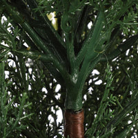 Garvee Lot de 2 arbres artificiels cèdre 91 cm, faux arbustes avec protection UV, décoration intérieure et extérieure pour entrée, terrasse, balcon et jardin