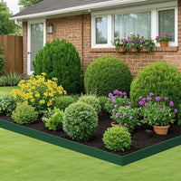 Bordure de pelouse Garvee - Matériau PE flexible, 10 m de long, 30 piquets, allée de jardin, séparation de pelouse, noir
