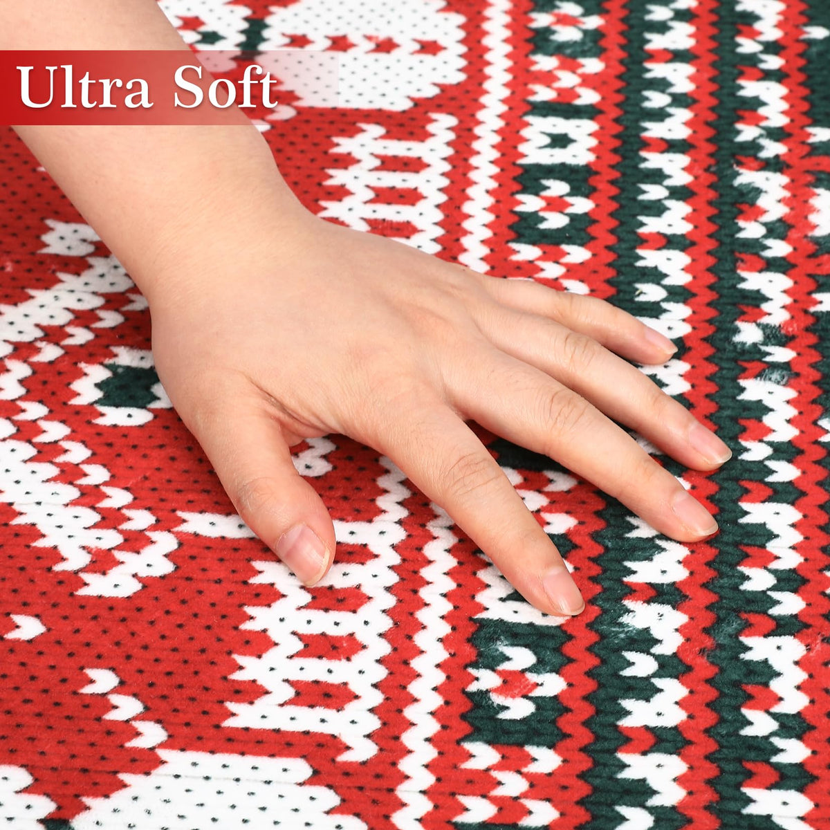 Tapis de Noël Garvee lavable en machine, motif bonhomme de neige, antidérapant, pour salon, 120 x 170 cm, multicolore