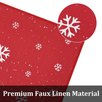 Garvee joyeux noël Keukentapijt Geweven lin antidérapant Wasbar Kerst Sneeuwvlok Design 40x60 40x120 cm décor de cuisine d'hiver