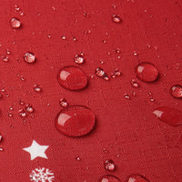 Nappe de Noël ronde Garvee à motif flocons de neige et sapin, imperméable, infroissable, rouge, 152 cm (60 pouces), idéale pour la salle à manger et les repas de fêtes.