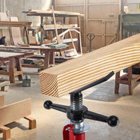 Cric à tête en V GARVEE, capacité de 3 à 30 cm, hauteur réglable de 71 à 132 cm, capacité de levage de 1134 kg, acier au carbone robuste, pliable, portable, cric en acier pour atelier
