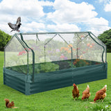Garvee jardinière surélevée en métal avec couvercle pour jardin et terrasse, résistante à la corrosion et aux intempéries, polyvalente et robuste