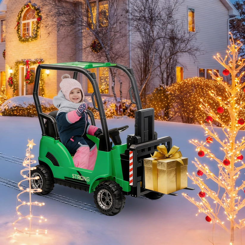 Chariot élévateur électrique enfant cadeau pour passionnés de chantier