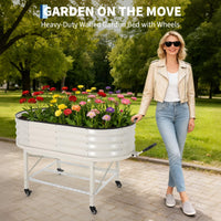 Jardinière surélevée Garvee, en métal avec filet de protection contre les oiseaux, robuste, en acier galvanisé, idéale pour les légumes, les fleurs et les herbes aromatiques. Convient pour balcon et terrasse. Résistante aux intempéries.
