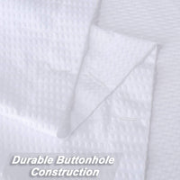 Rideau de douche extra long Garvee en microfibre déperlante blanche 72 x 96 pouces (183 x 244 cm) - Salle de bain