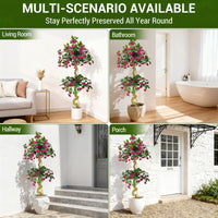 Arbre artificiel Garvee de 1,5 m (5 pi) pour intérieur, design réaliste, sans entretien, écologique, idéal pour la maison et le bureau.