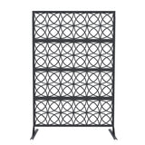 Garvee Brise-vue de jardin 180 × 117 cm, acier thermolaqué antirouille, motif pièces cuivrées, terrasse et balcon