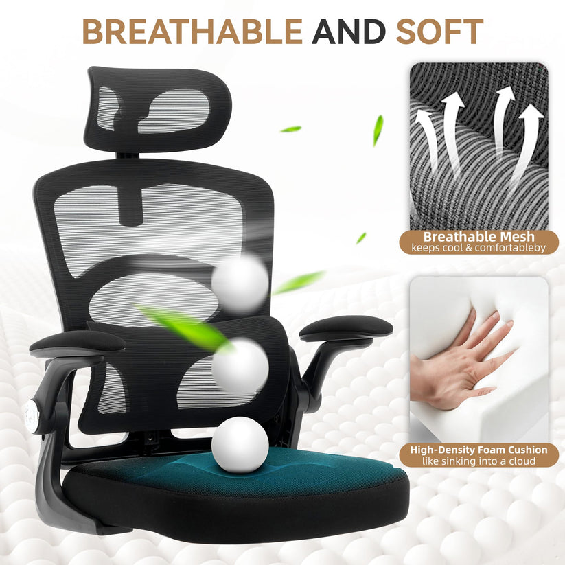 Base renforcée à cinq branches du fauteuil de bureau