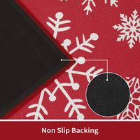 Tapis de cuisine antidérapants Garvee Christmas, lot de 2, polyester, antidérapants, pour cuisine et couloir, 40 x 60 + 40 x 120 cm