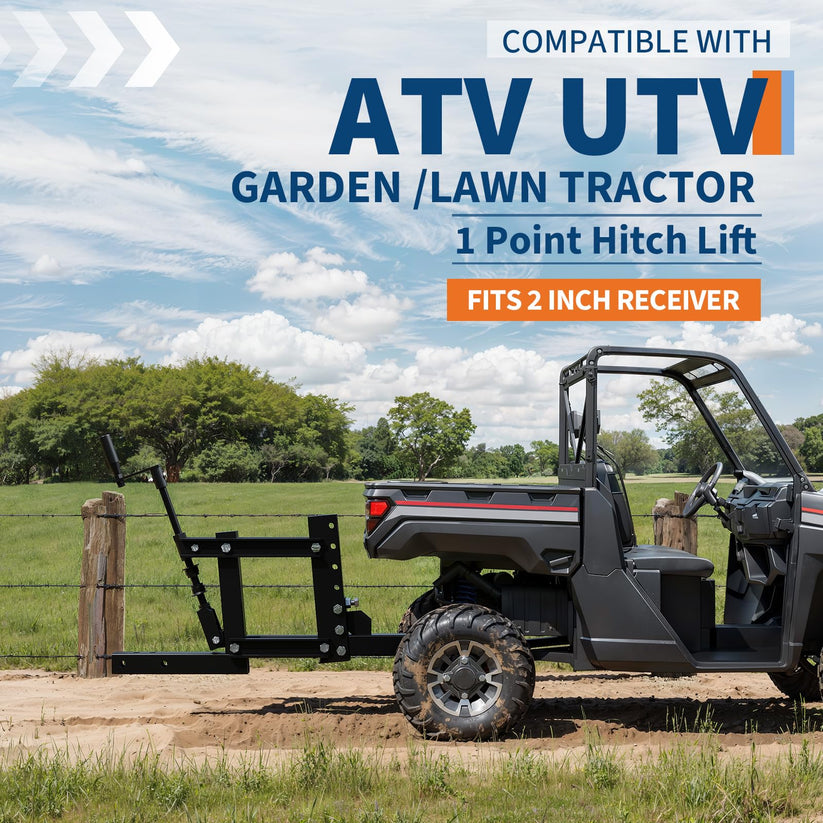 Attelage 1 point compatible ATV UTV tracteur jardin