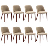 Garvee Chaises de Salle à Manger en Bois, Ensemble de 8, Confort Padded, Style Scandinave, Pour Cuisine et Restaurant, 20.5"D x 18.1"W x 30"H, Bois Durable - 
