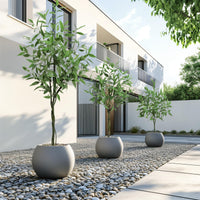 Eucalyptus Garvee de 1,20 m, hauteur ajustable – Tronc en PE, plante artificielle sans entretien pour bureau, salon et hall d'accueil