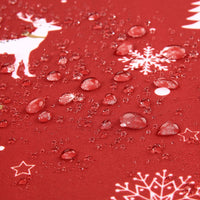 Nappe Garvee Świąteczny Obrus à motif cerf, imperméable et lavable, 137 x 200 cm, pour une utilisation intérieure et extérieure.