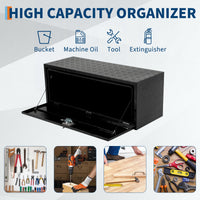Coffre à outils Garvee 24 pouces en aluminium, étanche, robuste et verrouillable, sous châssis, pour pick-up et camping-car, gain de place.