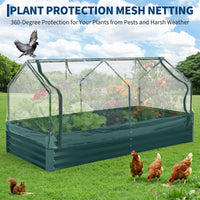 Jardinière surélevée en métal Garvee avec couvercle pour jardin et terrasse, résistante à la corrosion et aux intempéries, polyvalente et robuste.