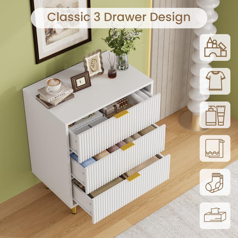 Design ondulé moderne avec finition dorée