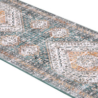 Tapis de couloir vintage Garvee, lavable, antidérapant, motif médaillon floral, vert, 60 x 230 cm, Allemagne