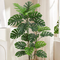 Plante artificielle Monstera Garvee de 1,80 m en polyester de haute qualité, décoration intérieure pour salon ou bureau, verte