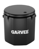 Garvee Bain de glace portable , 704 L, noir, couvercle isolé, compatible avec refroidisseur d’eau, PVC