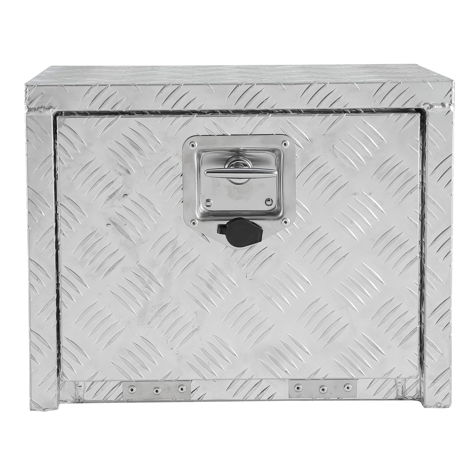 Garvee Coffre sous châssis en aluminium robuste 46 cm, rangement étanche argent pour pick-up, camion, camping-car et remorque