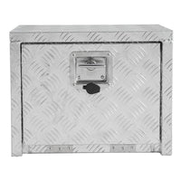 Garvee Coffre sous châssis en aluminium robuste 46 cm, rangement étanche argent pour pick-up, camion, camping-car et remorque