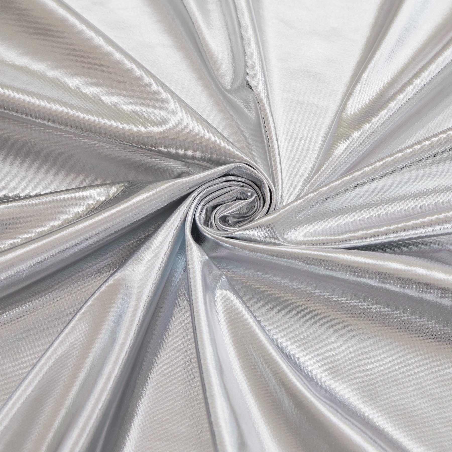 Garvee - Arche de mariage ronde de 2,2 m (7,2 pi) - Toile de fond extensible en spandex, pailletée, élastique et réutilisable - Idéale pour les fêtes, les cérémonies et les baby showers.
