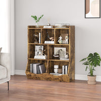 Armoire à jouets Garvee marron rustique à 3 étagères, protection anti-basculement pour chambres d'enfants et salles de jeux, en bois robuste et sécurisée pour les enfants.