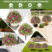 Garvee Lot de 2 arbres artificiels de 61 cm, plantes réalistes et durables pour décoration intérieure et extérieure, vert
