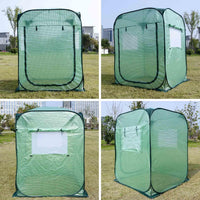 Serre pliante Garvee avec bâche renforcée en PE pour jardin et intérieur, 121 x 121 x 160 cm, transparente