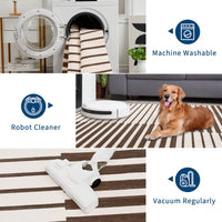 Étagère incurvée à 5 niveaux Garvee avec structure métallique pour salon et bureau, design moderne, robuste, gain de place, panneaux de particules, résistants aux rayures