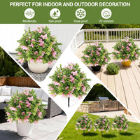 Garvee Lot de 2 arbres artificiels de 61 cm, plantes réalistes et durables pour maison, bureau, mariage et fête, vert
