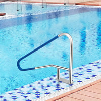 Main courante de piscine Garvee 54 x 36 pouces en acier inoxydable 304 pour piscines enterrées, poignées antidérapantes, installation rapide