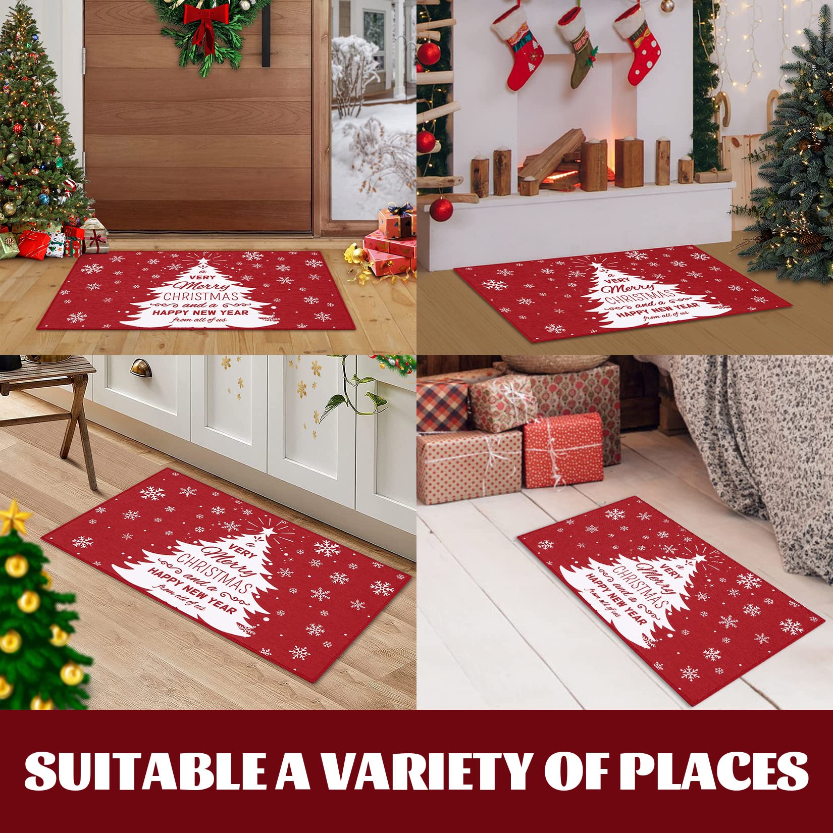 Tapis d'entrée antidérapant Garvee Felpudo 40x60cm - Tapis de haute qualité pour l'entrée et la maison