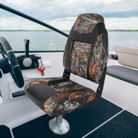 Garvee Lot de 2 sièges de bateau à dossier haut, design pliable, mousse épaisse et revêtement PVC résistant, pour bateaux de pêche et de plaisance