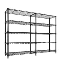 Garvee Étagère métallique en L, 5 niveaux réglables, hauteur 179 cm, capacité 601 kg, pour cuisine, bureau et garage