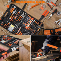 Coffret d'outils Garvee 236 pièces avec cliquet et tournevis pour réparation automobile et bricolage, poignées en acier et TPR, portable, coffret en plastique, 45 cm, noir