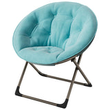 Fauteuil soucoupe Garvee, fauteuil lune pliable en fausse fourrure, idéal pour la chambre et le salon, peluche surdimensionnée