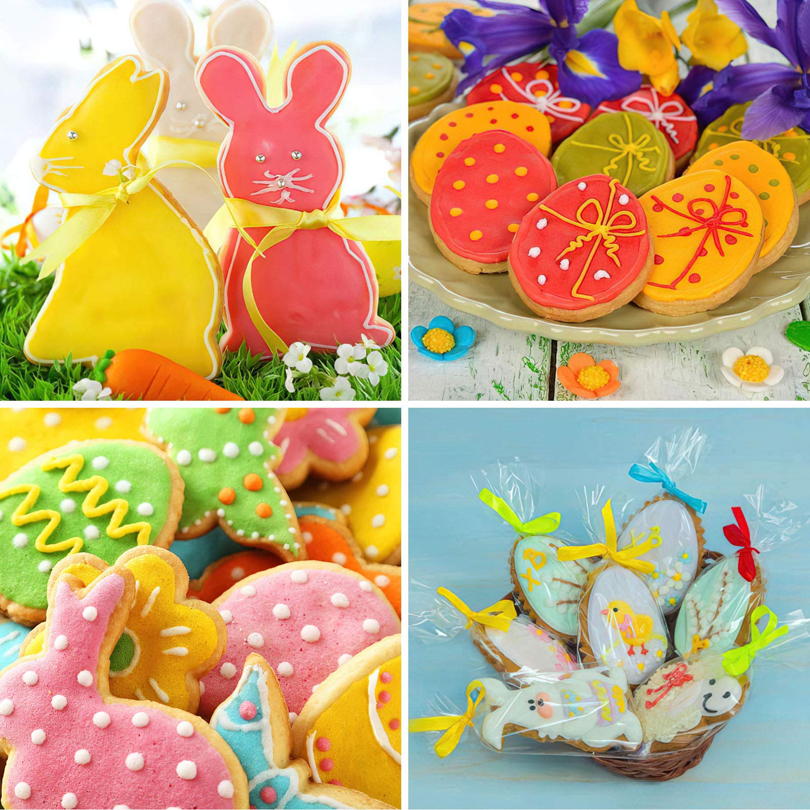 Ensemble de 14 emporte-pièces Garvee pour Pâques, en acier inoxydable, pour la pâtisserie maison pendant les fêtes, formes variées
