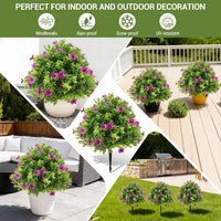 Garvee Lot de 2 arbres artificiels d'intérieur de 60 cm, réalistes, sans entretien, pour la maison, le bureau, les mariages, les fêtes, verts et polyvalents