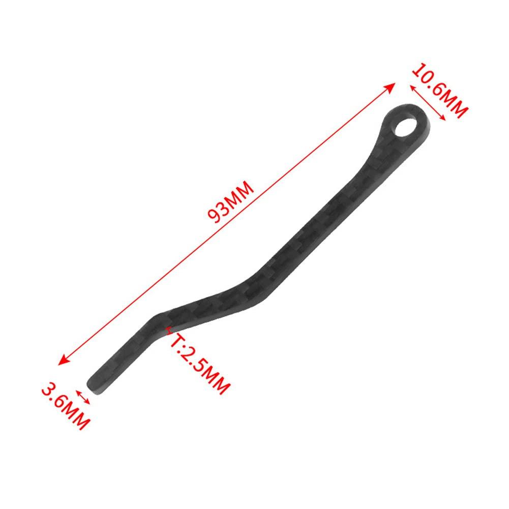 Guide-chaîne Garvee ultraléger en fibre de carbone pour vélos de route et VTT, léger et robuste, noir.