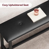 Ensemble table et chaises Garvee pour 4 personnes avec 2 banquettes rembourrées, table de cuisine rectangulaire, structure robuste en MDF et acier, gain de place, imperméable, gris rétro, idéal pour les petits espaces