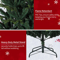 Sapin de Noël artificiel Garvee 180 cm en PE/PVC, illuminé pour créer une ambiance de Noël festive et idéale pour les fêtes de famille.
