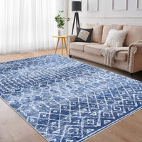 Tapis Garvee Boho à poils courts, lavable en machine, antidérapant, pour salon et chambre